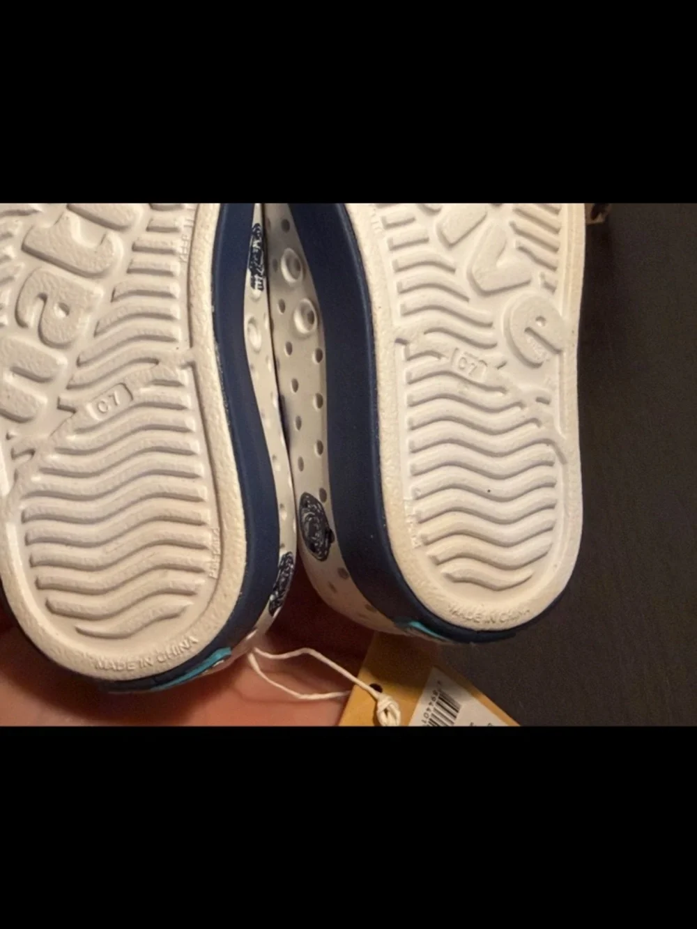 Native Jefferson Print Shoes Frontier Blue Scribble Dots Little Kids/Toddler C7